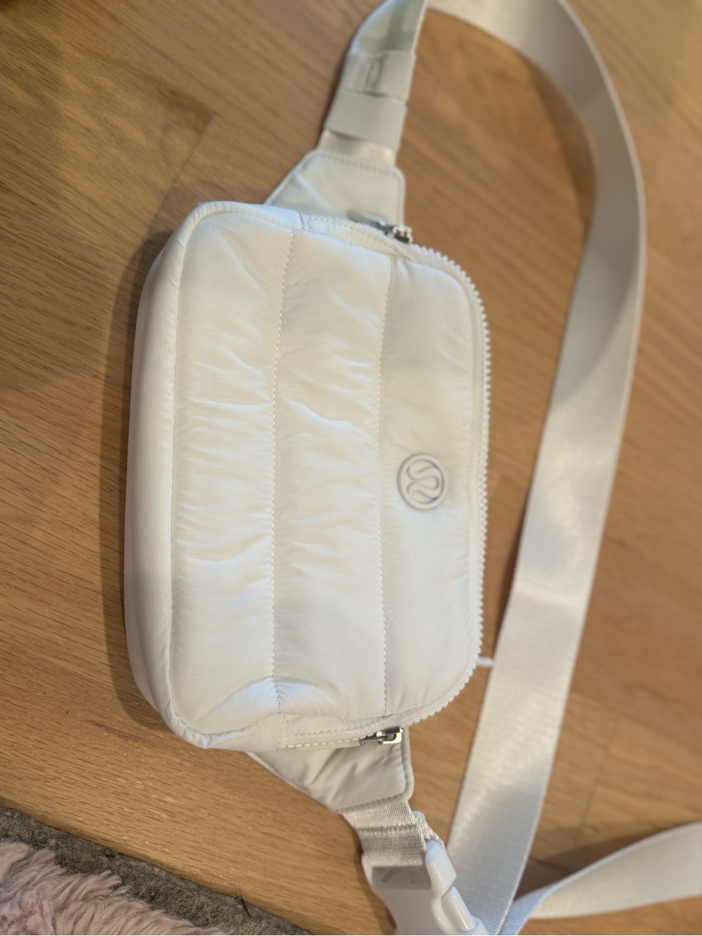 lululemon athletica White Quilted Belt Bag